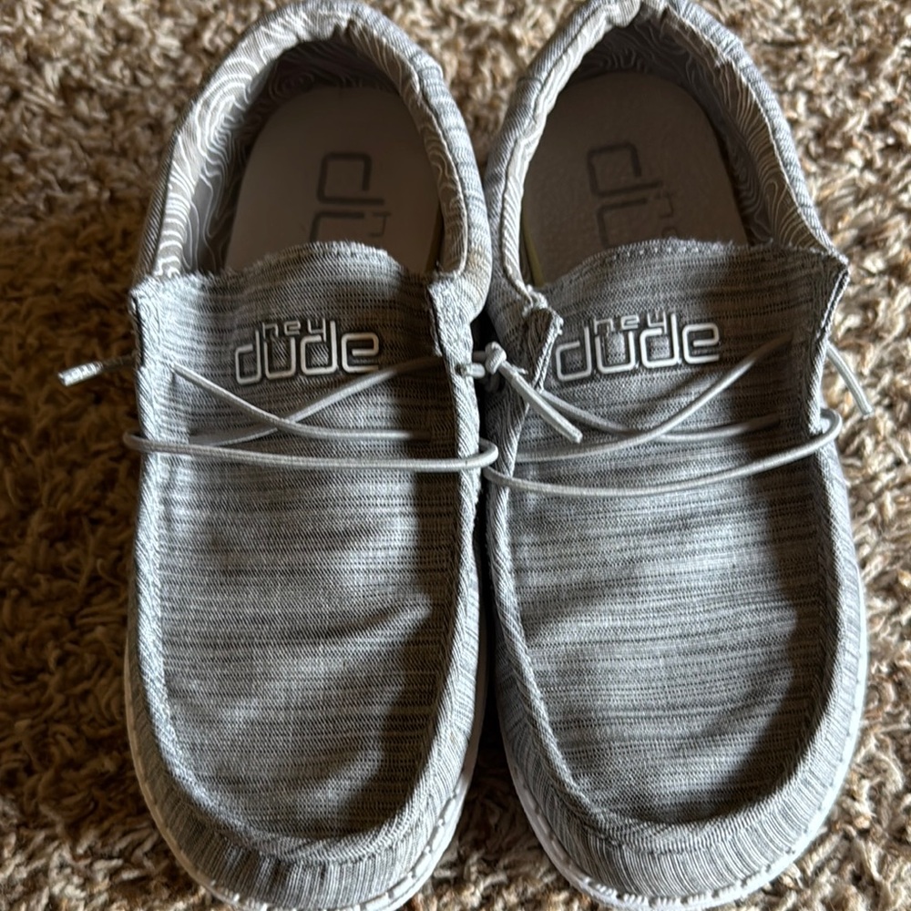 Hey Dude Light Gray Slip-On Shoes